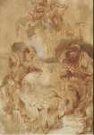 Castiglione Giovanni Benedetto Il Grechetto Adoration of the Shepherds - Hermitage